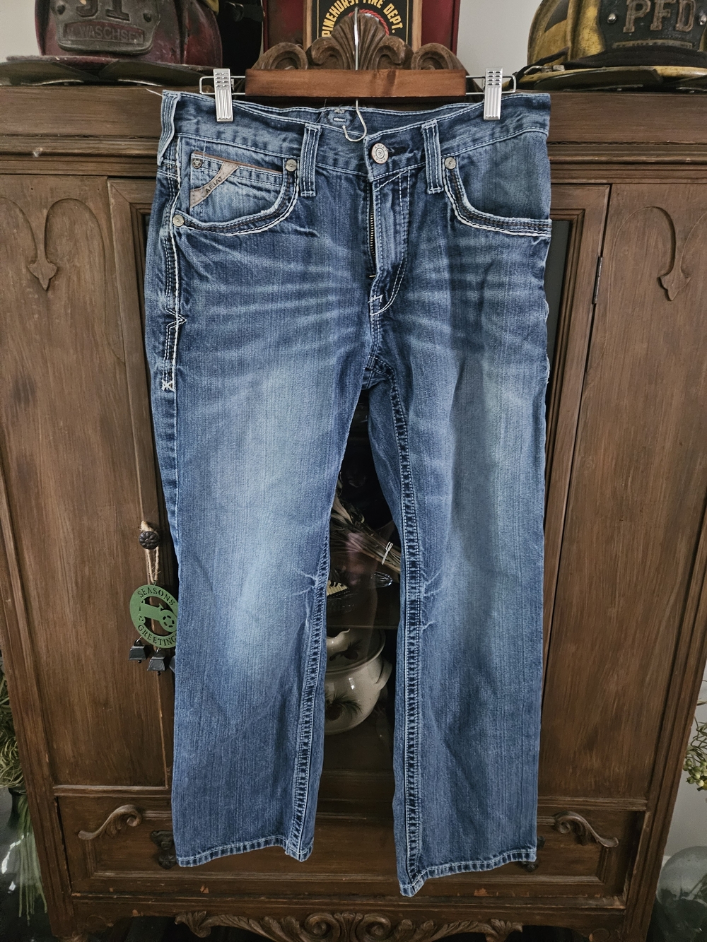 Ariat Men's Bootcut Jeans in Medium Blue Wash 30x30